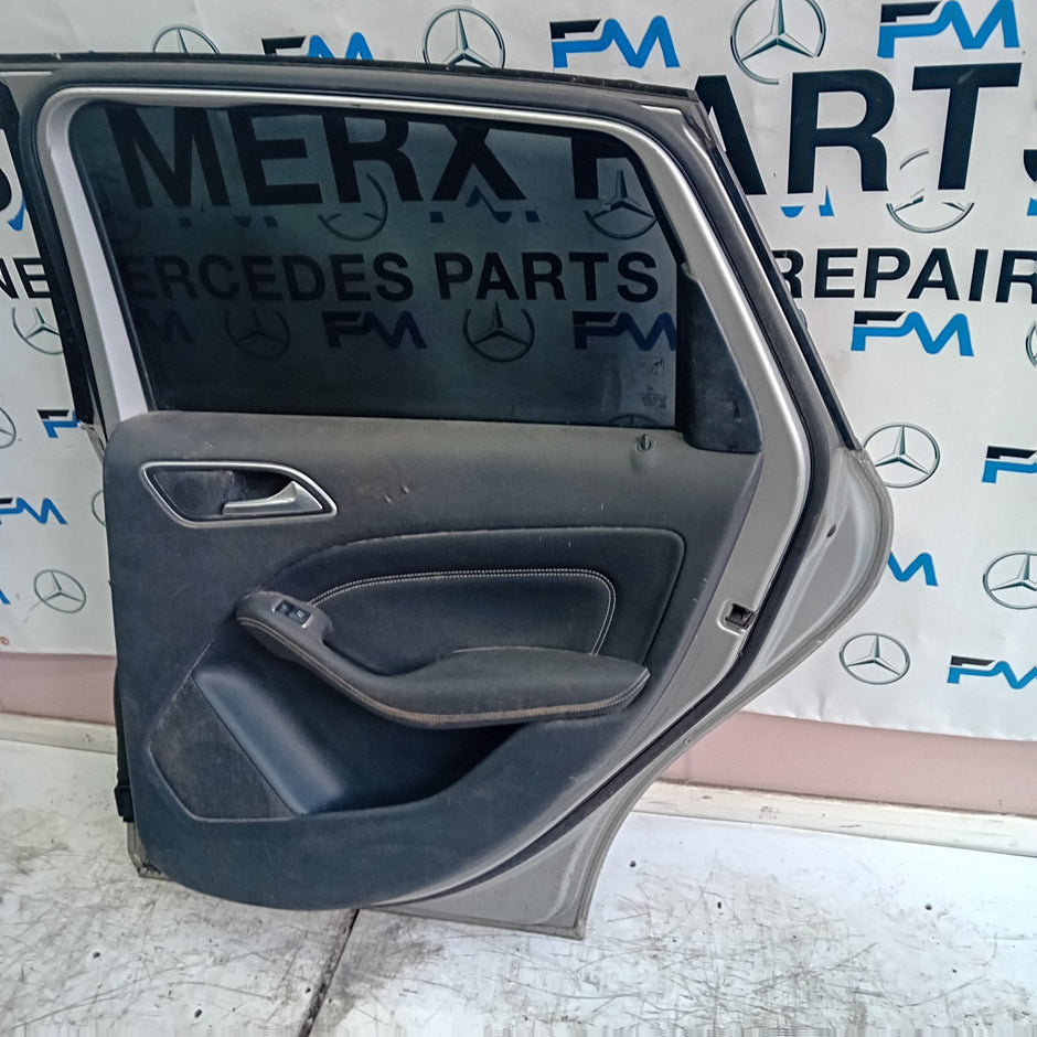 MERCEDES BENZ B-CLASS W246 DRIVER REAR DOOR O/S/R SILVER 2012-19 COMPLETE FMD155