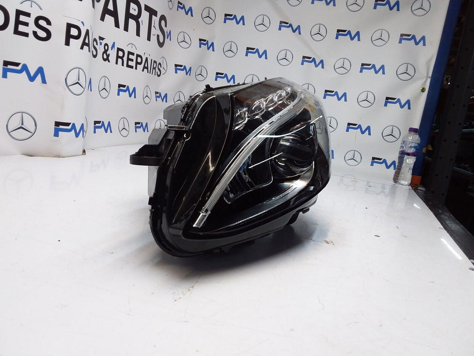 2018 MERCEDES C-CLASS W205 N/S PASSENGER HEADLIGHT A2059062504 FMH52 LED HIGH