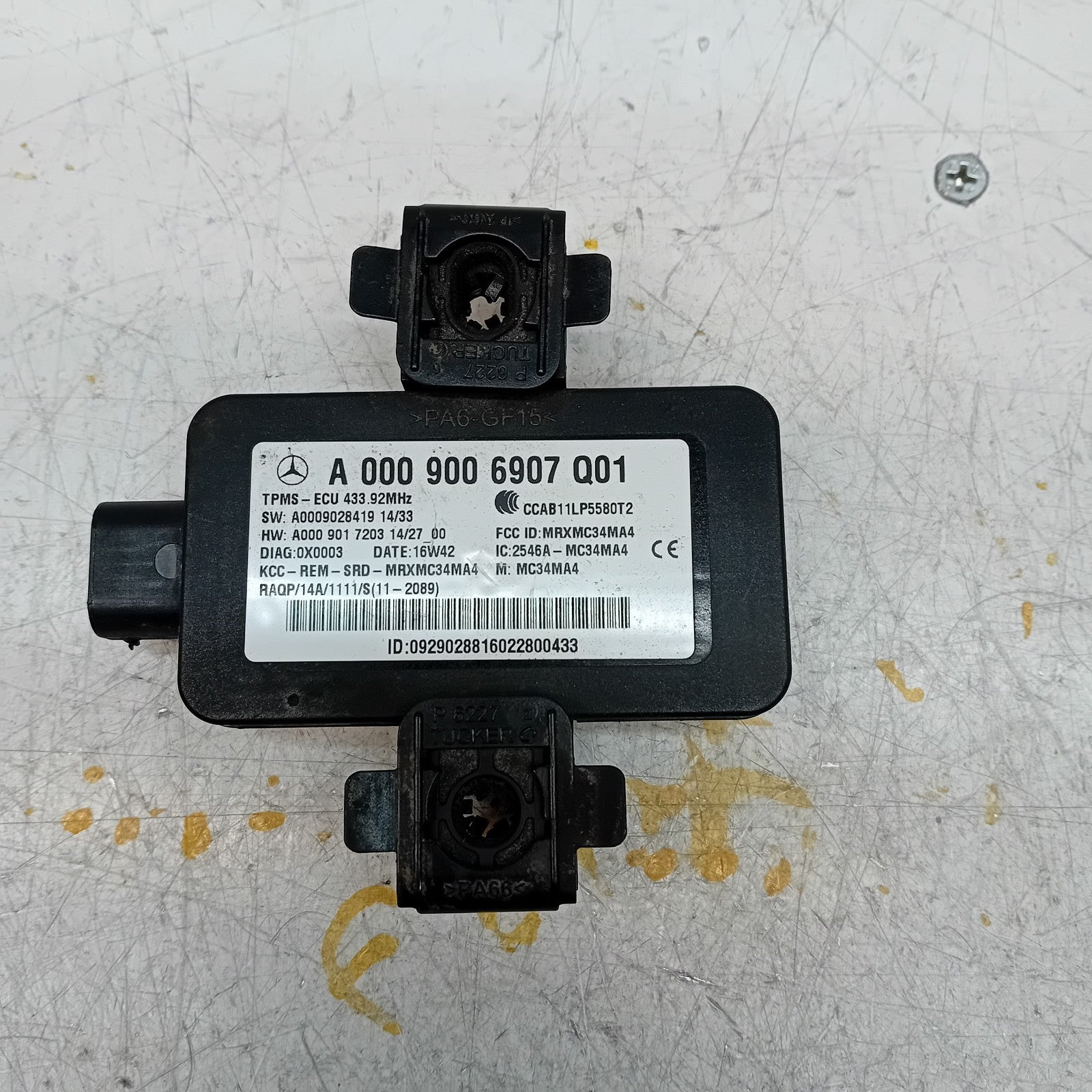 MERCEDES C-CLASS W205 W205TYRE PRESSURE CONTROL MODULE A0009006907 FM001194