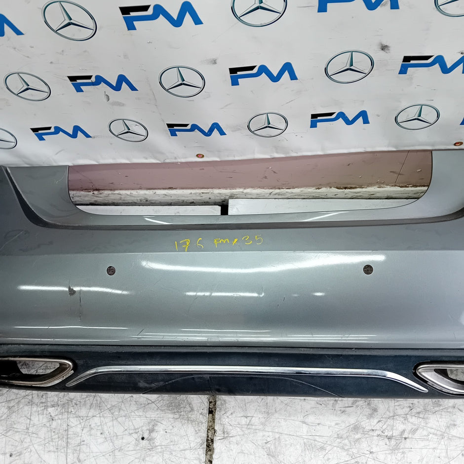 MERCEDES BENZ A-CLASS W176 REAR BUMPER 2016 ON GREY COMPLETE A1768807040 FMX35
