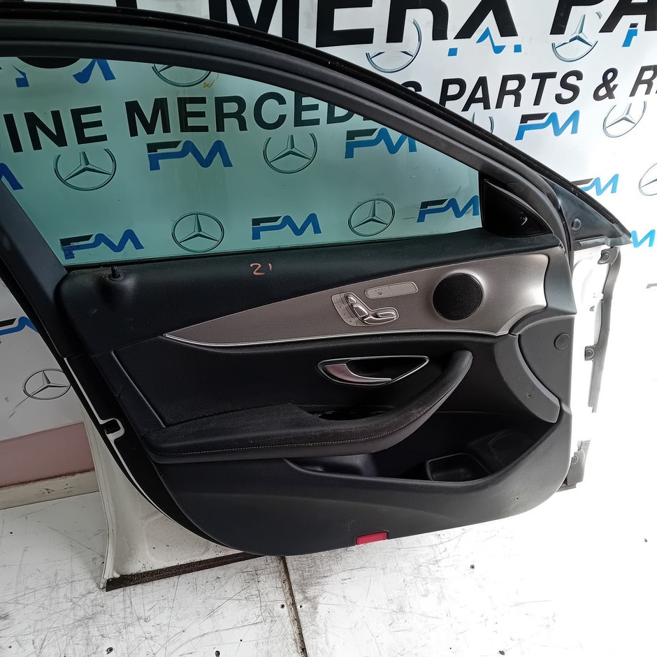 MERCEDES BENZ E-CLASS W213 PASSENGER SIDE FRONT DOOR N/S/F WHITE FMD127