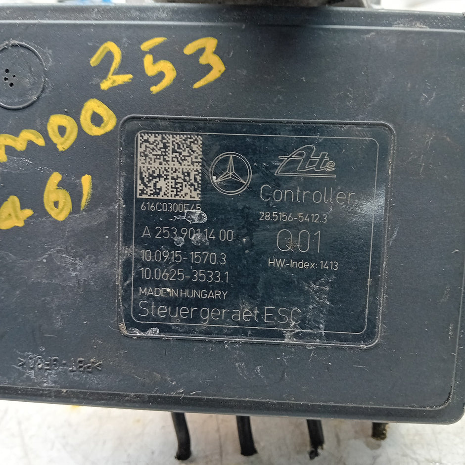 MERCEDES BENZ GLC W253 ABS PUMP CONTROL MODULE UNIT A2539011400 FM001461