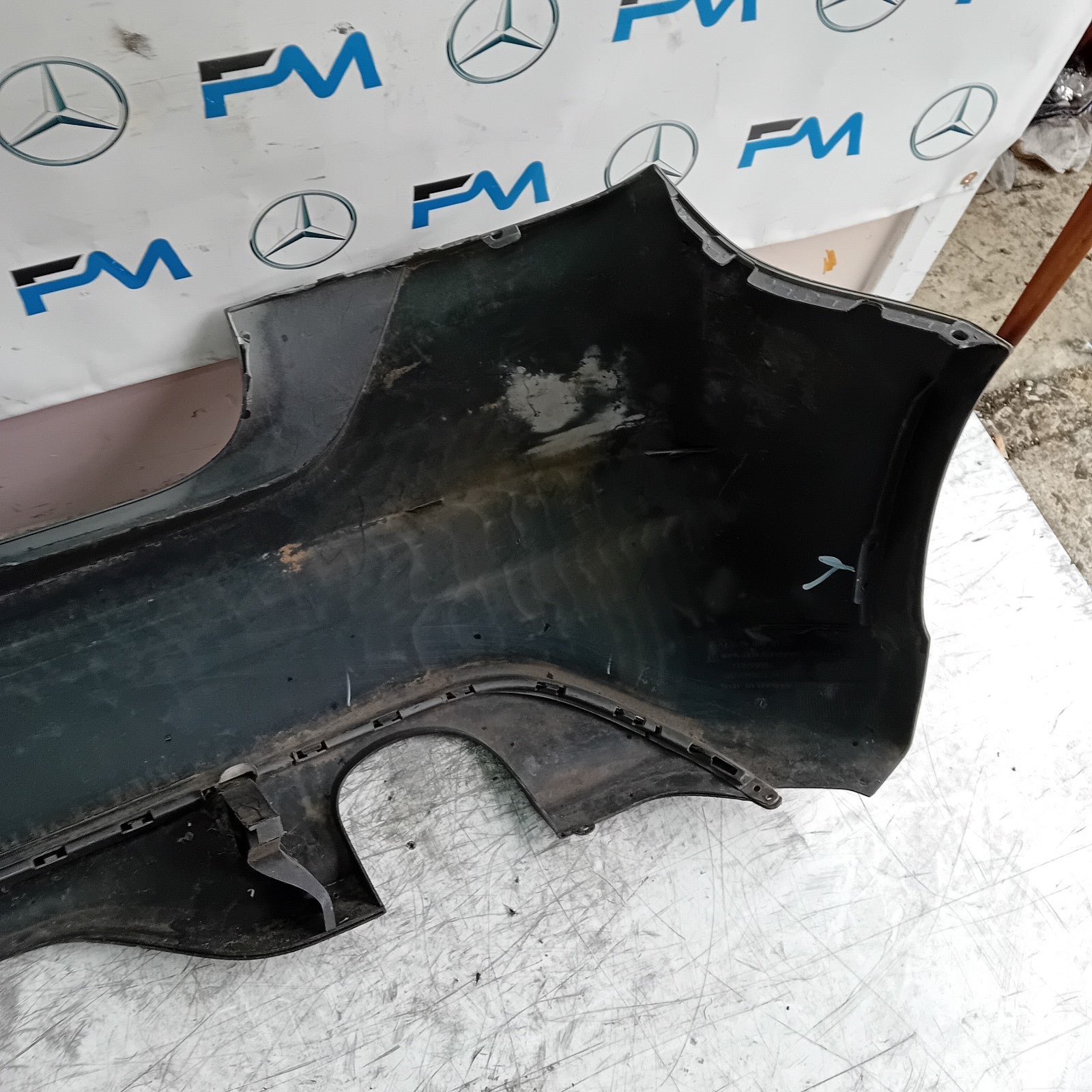 MERCEDES BENZ  A-CLASS W176 REAR BUMPER A1768850125 2012-18 GREY COMPLETE FMX11