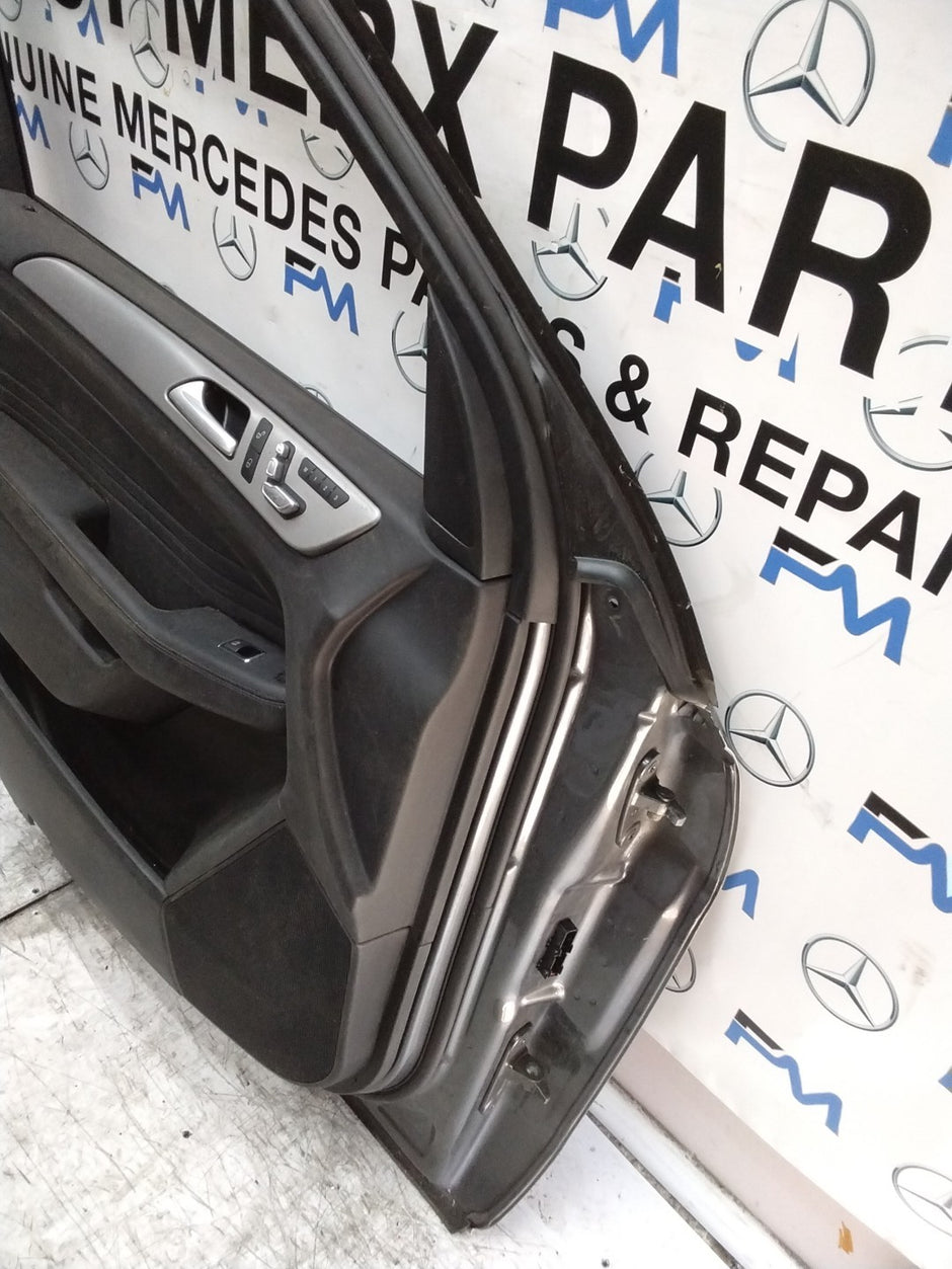 MERCEDES BENZ GLS W166 PASSENGER FRONT DOOR NSF GREY 2013-19 COMPLETE FMD317