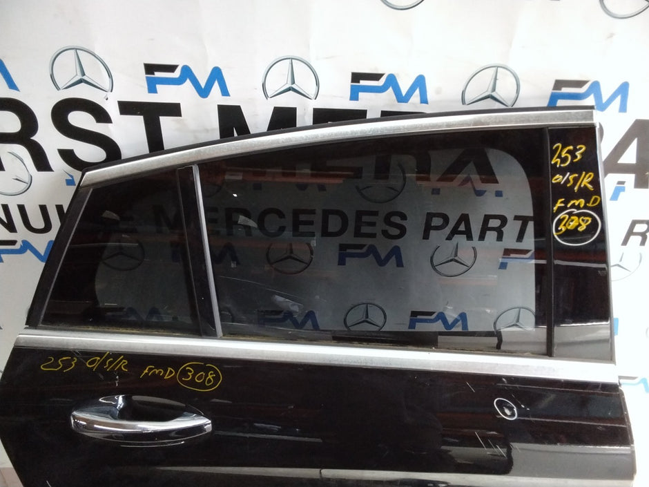 MERCEDES BENZ GLC X253  DRIVER REAR DOOR OSR BLACK 2016 ON COMPLETE FMD308