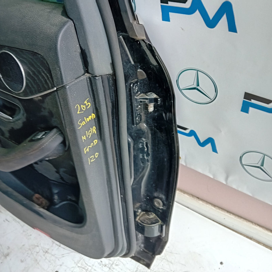 MERCEDES BENZ C-CLASS W205 PASSENGER SIDE REAR DOOR N/S/R BLACK FMD120