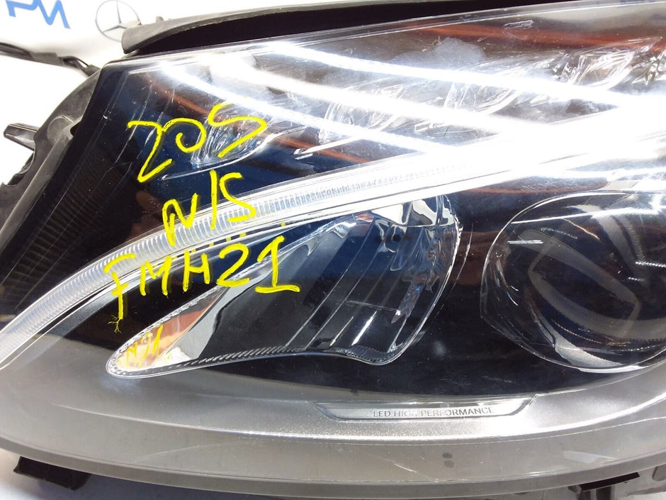 2021 MERCEDES C-CLASS W205 N/S Passenger Side Front Headlight A20539062504 FMH21