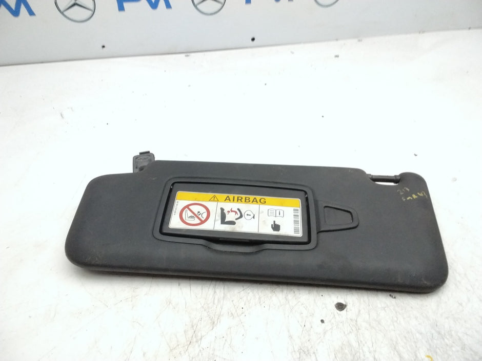  MERCEDES E-CLASS W213 FRONT LEFT PASSENGER SIDE SUN VISOR A2138106101 FMR43