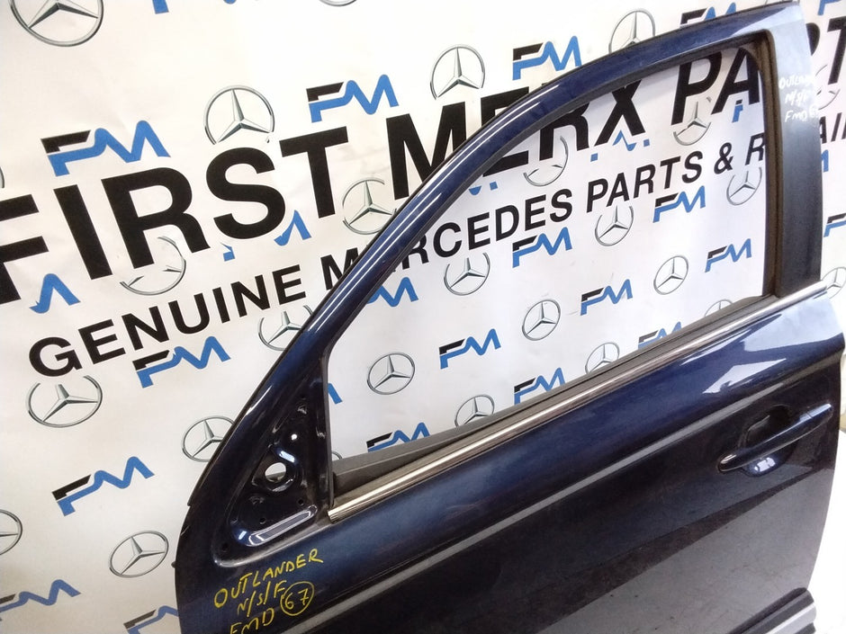 MITSUBISH OUTLANDER PASSENGER SIDE FRONT DOOR N/S/F COMPLETE BLUE FMD67