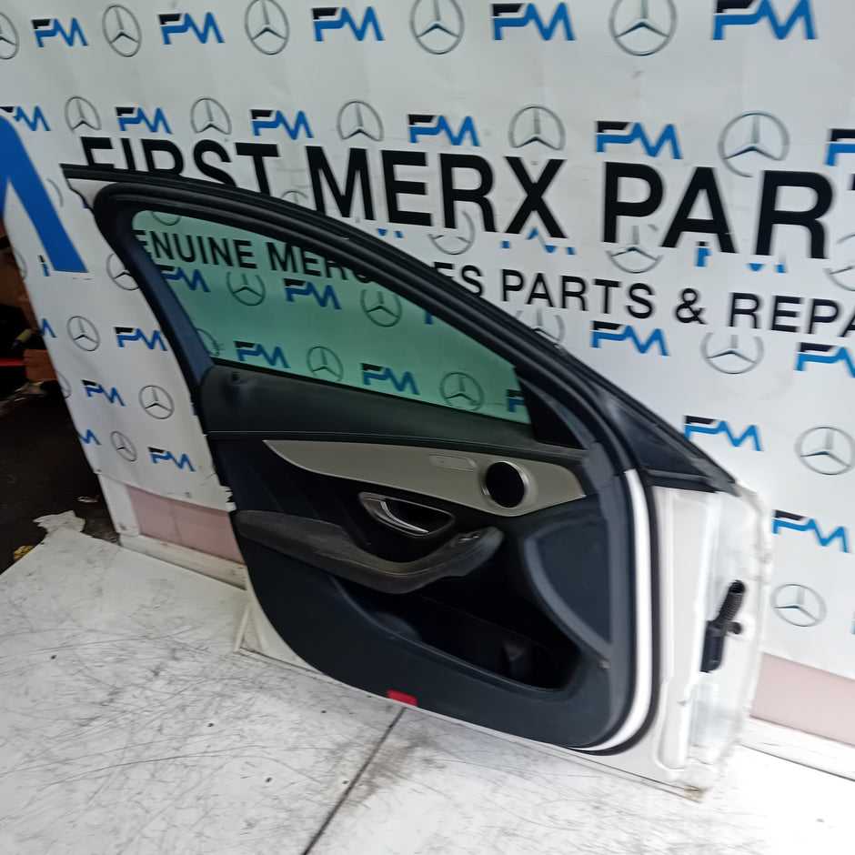 MERDEDES A-CLASS W177 DRIVER SIDE FRONT DOOR OSF WHITE 2018 ON COMPLETE FMD182