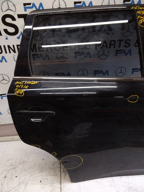 MITSUBISHI OUTLANDER DRIVER SIDE REAR DOOR O/S/R COMPLETE BLACK FMD89