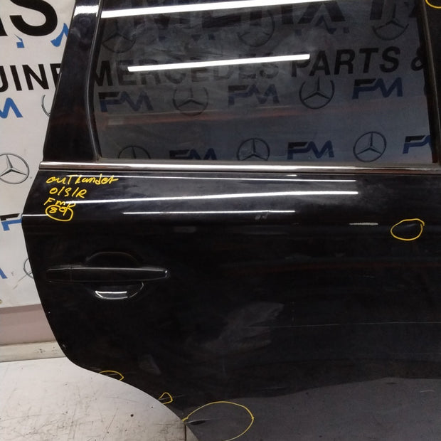 MITSUBISHI OUTLANDER DRIVER SIDE REAR DOOR O/S/R COMPLETE BLACK FMD89