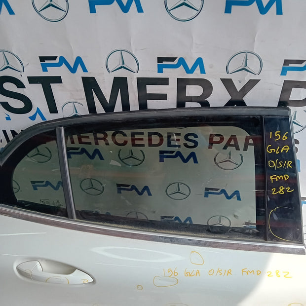 MEECEDES GLA X156 DRIVER SIDE REAR DOOR OSR 2014-19 WHITE COMPLETE FMD282