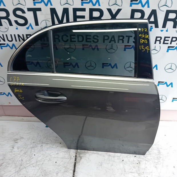 MERCEDES BENZ A-CLASS W177 DRIVER REAR DOOR O/S/R GREY 2018 ONWARDS FMD154