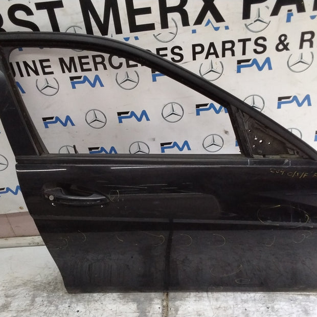 MERCEDES BENZ  C-CLASS W204 DRIVER FRONT DOOR OSF BLACK 2008-14  FMD581