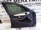 MERCEDES C-CLASS W205 SLN PASSENGER FRONT DOOR NSF BLACK 2014-21 COMPLETE FMD622