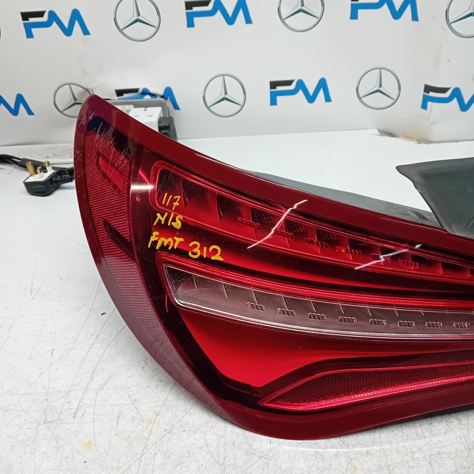 MERCEDES CLA W117 PASSENGER SIDE LEFT REAR TAIL LIGHT 2018 A1179063900 FMT312