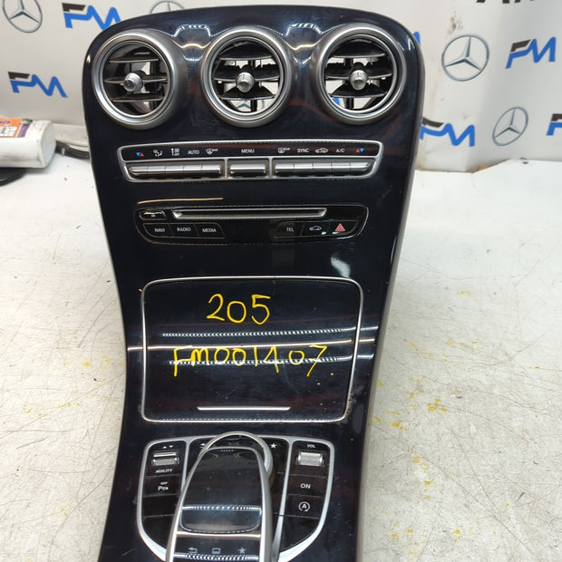  MERCEDES E-CLASS W205 CENTRE CONSOLE + 3 AIR VENT A2054402032 FM001407