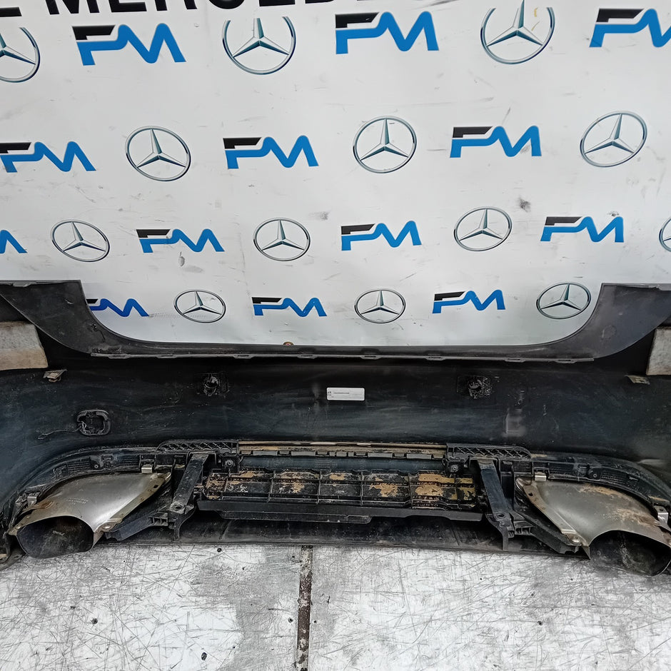 MERCEDES BENZ A-CLASS W176 REAR BUMPER 2016 ON GREY COMPLETE A1768807040 FMX35
