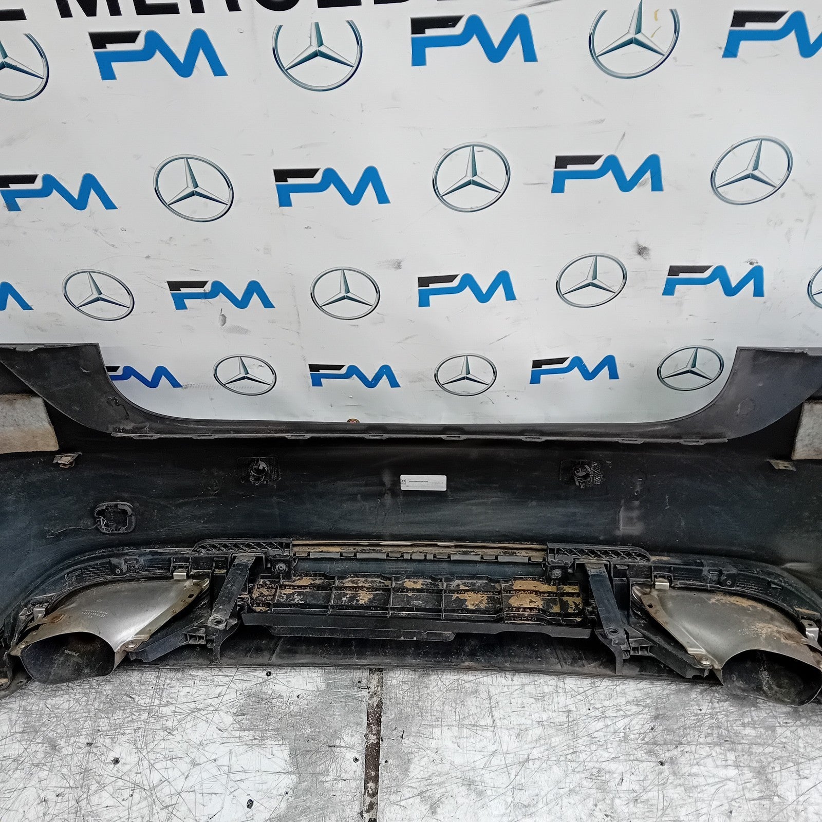 MERCEDES BENZ A-CLASS W176 REAR BUMPER 2016 ON GREY COMPLETE A1768807040 FMX35