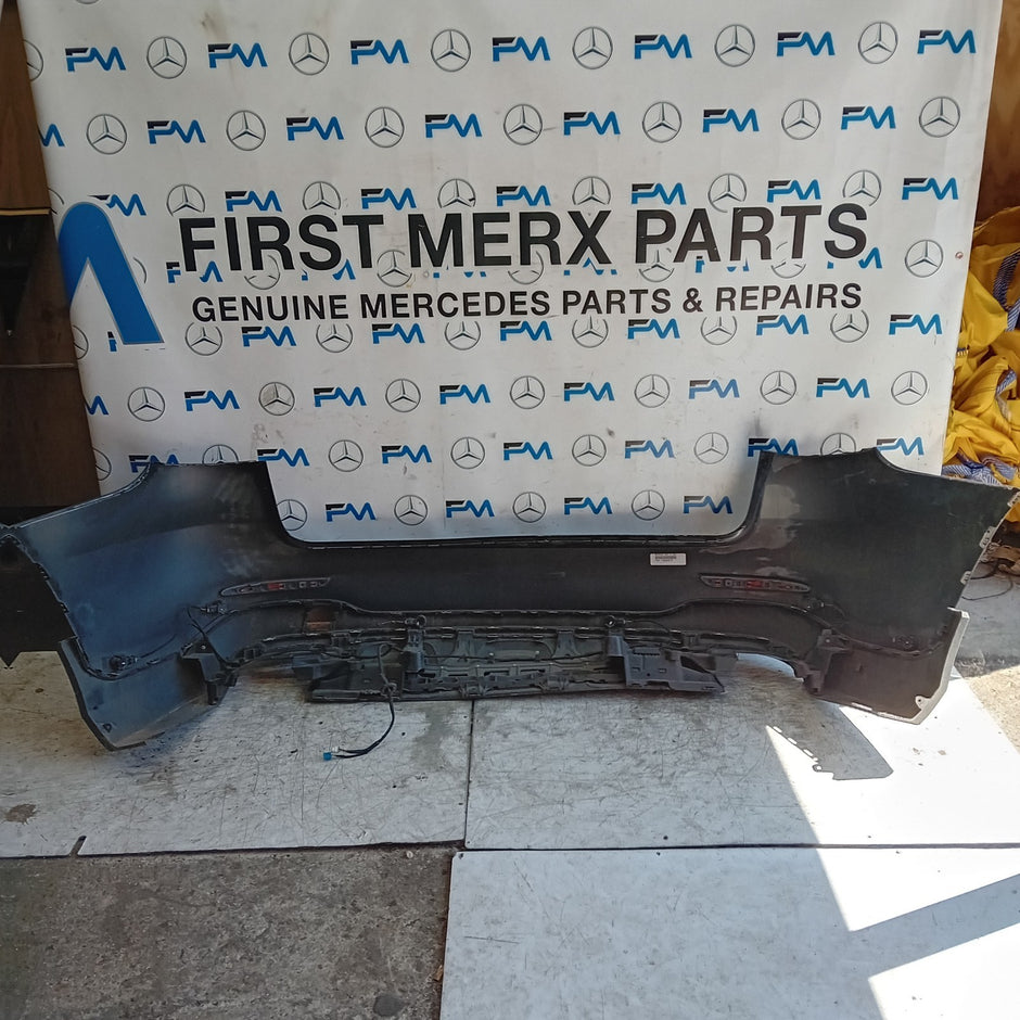 MERCEDES BENZ GLC W253 REAR BUMPER A2538850200 2016 BLACK COMPLETE FMX156