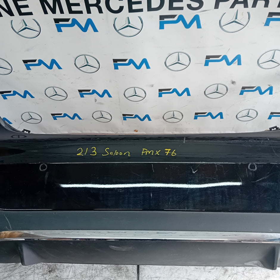 MERCEDES BENZ E-CLASS W213 SALOON REAR BUMPER BLACK 2016 ON A2138850001 FMX76