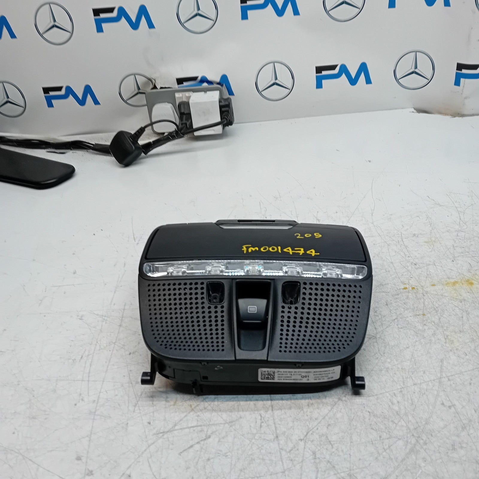 MERCEDES BENZ  C-CLASS W205 MHEV INTERIOR LIGHT A0009002507 2014 ON FM001474