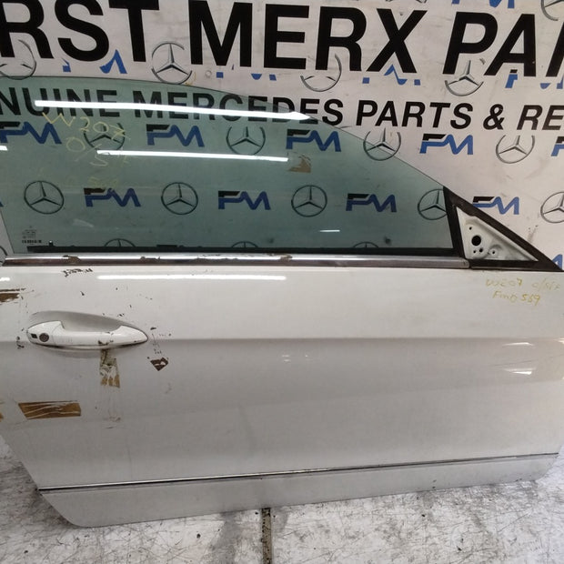 MERCEDES E-CLASS W207  DRIVER FRONT DOOR OSF WHITE 2009-16 COMPLETE FMD569
