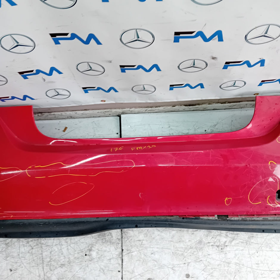 MERCEDES BENZ  A-CLASS W176 REAR BUMPER A1768605100 2012-2018 RED COMPLETE FMX10
