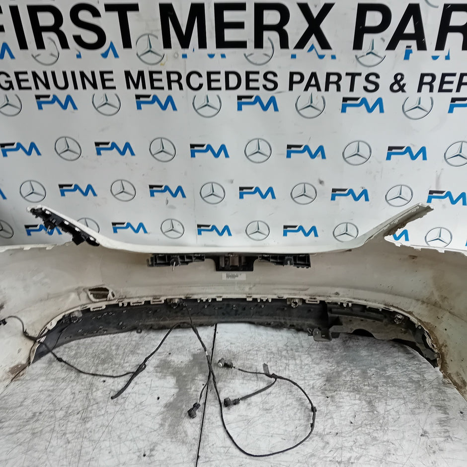 MERCEDES BENZ C-CLASS W205 SLN REAR BUMPER 2015 WHITE A2058850138 FMX54