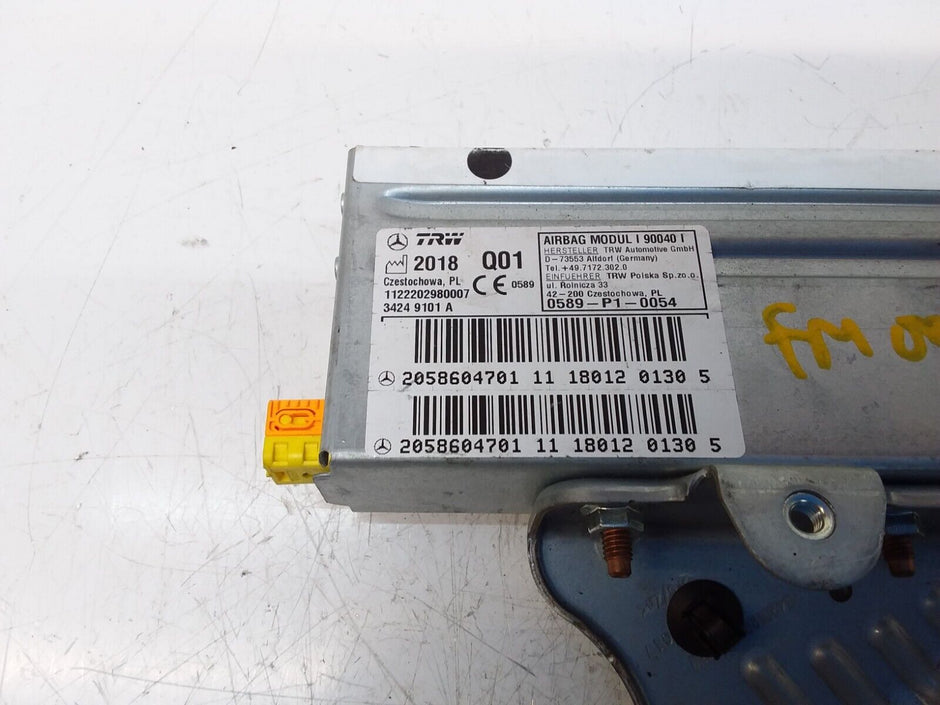 MERCEDES  C-CLASS W205 PASSENGER REAR SIDE  AIRBAG MODULE A2058604701 FM00466