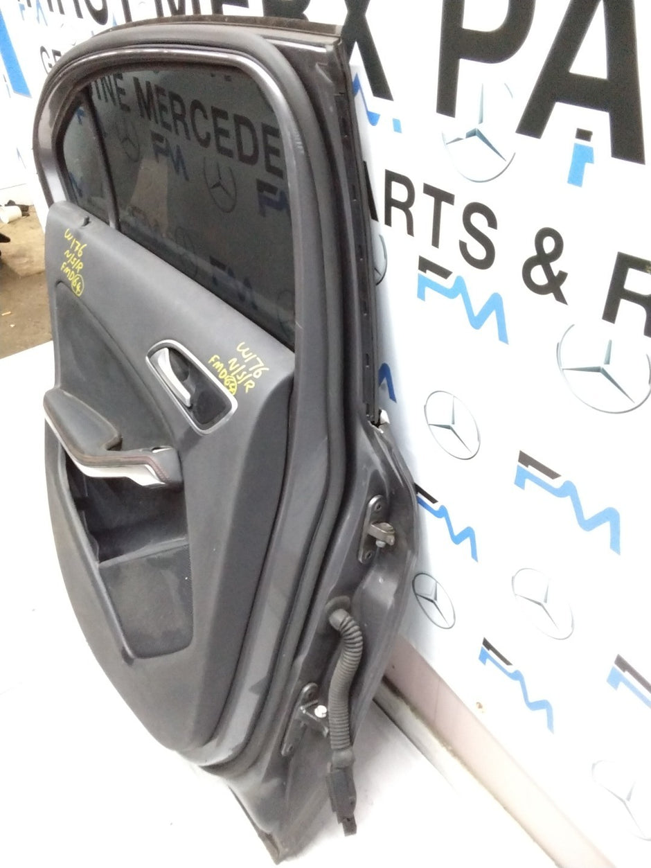MERCEDES BENZ A-CLASS W176 PASSENGER SIDE REAR DOOR N/S/R COMPLETE BLACK FMD64