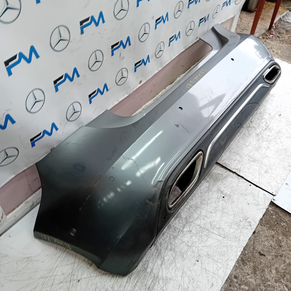 MERCEDES BENZ A-CLASS W176 REAR BUMPER 2016 ON GREY COMPLETE A1768807040 FMX35