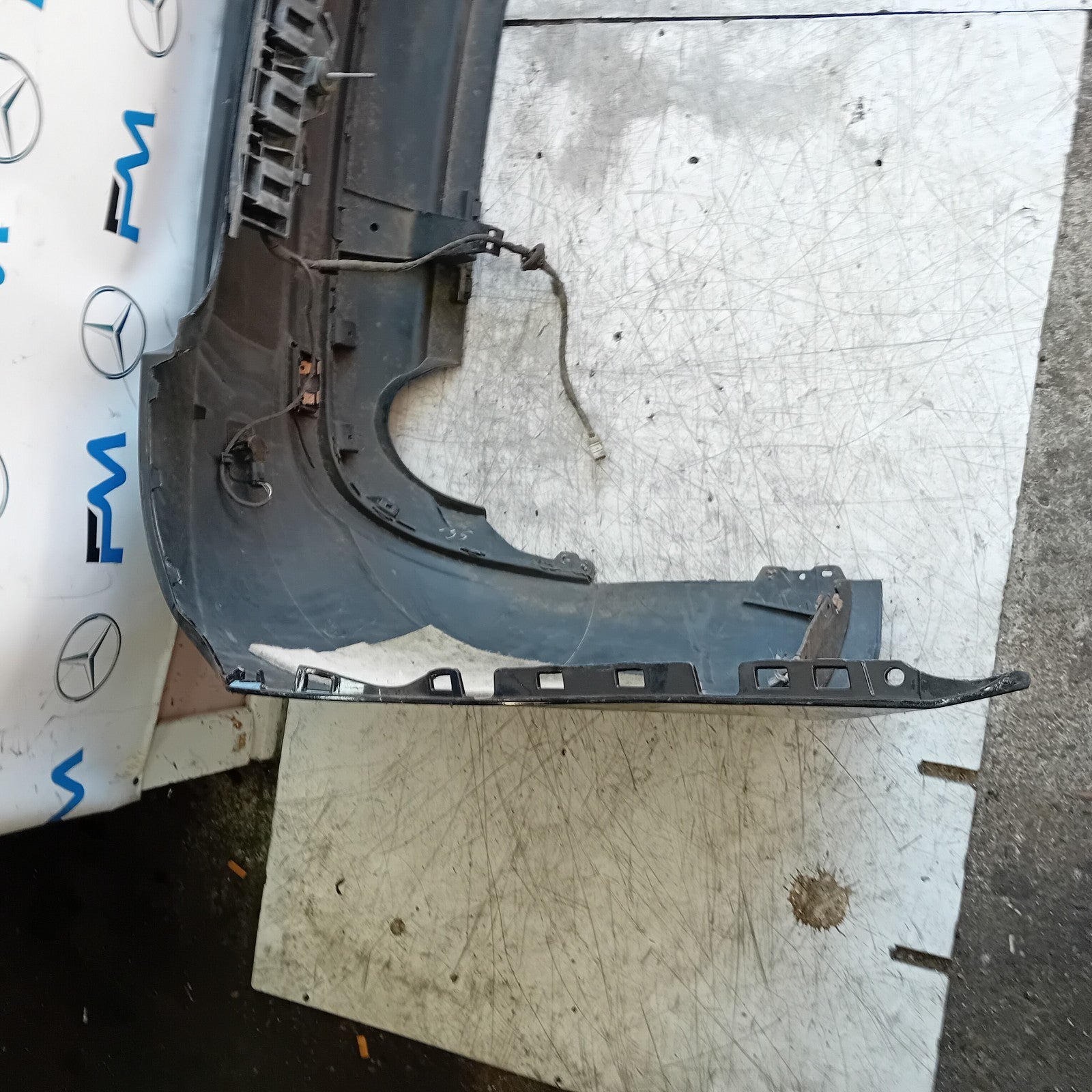 MERCEDES BENZ E-CLASS C207 COUPE REAR BUMPER BLACK 2015 FMX150