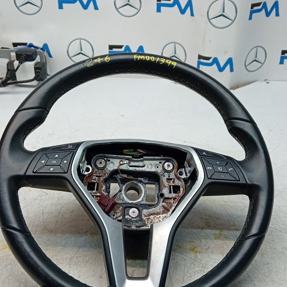 MERCEDES W246 B-CLASS MULTIFUNCTION STEERING WHEEL 2012-19 A2464603803 FM001399