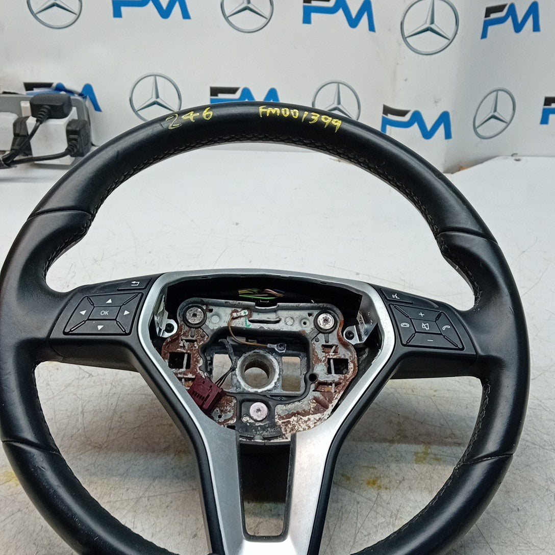 MERCEDES W246 B-CLASS MULTIFUNCTION STEERING WHEEL 2012-19 A2464603803 FM001399