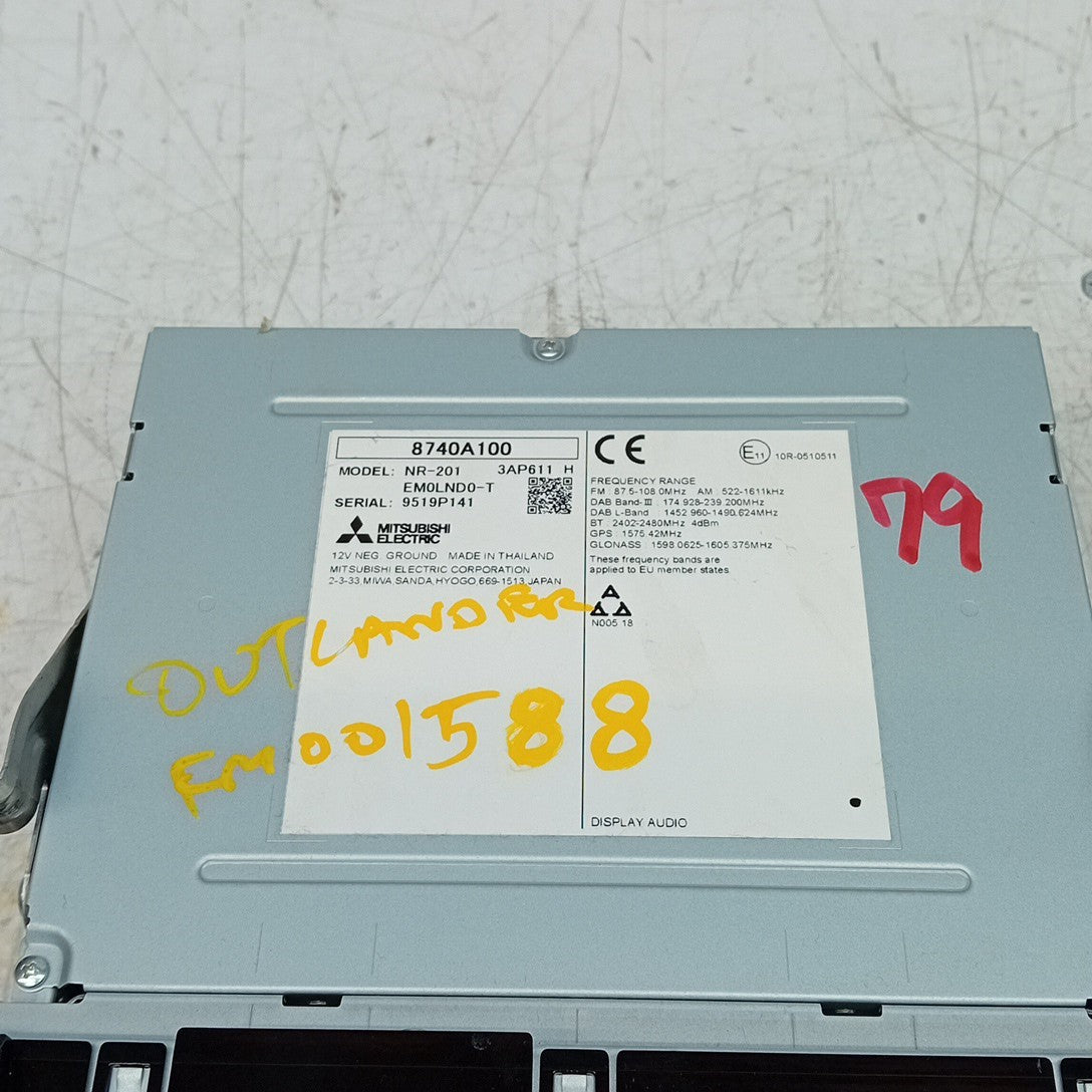 MITSUBISHI OUTLANDER 2018-2019 SAT NAV MULTIMEDIA SCREEN 8740A100 FM001588