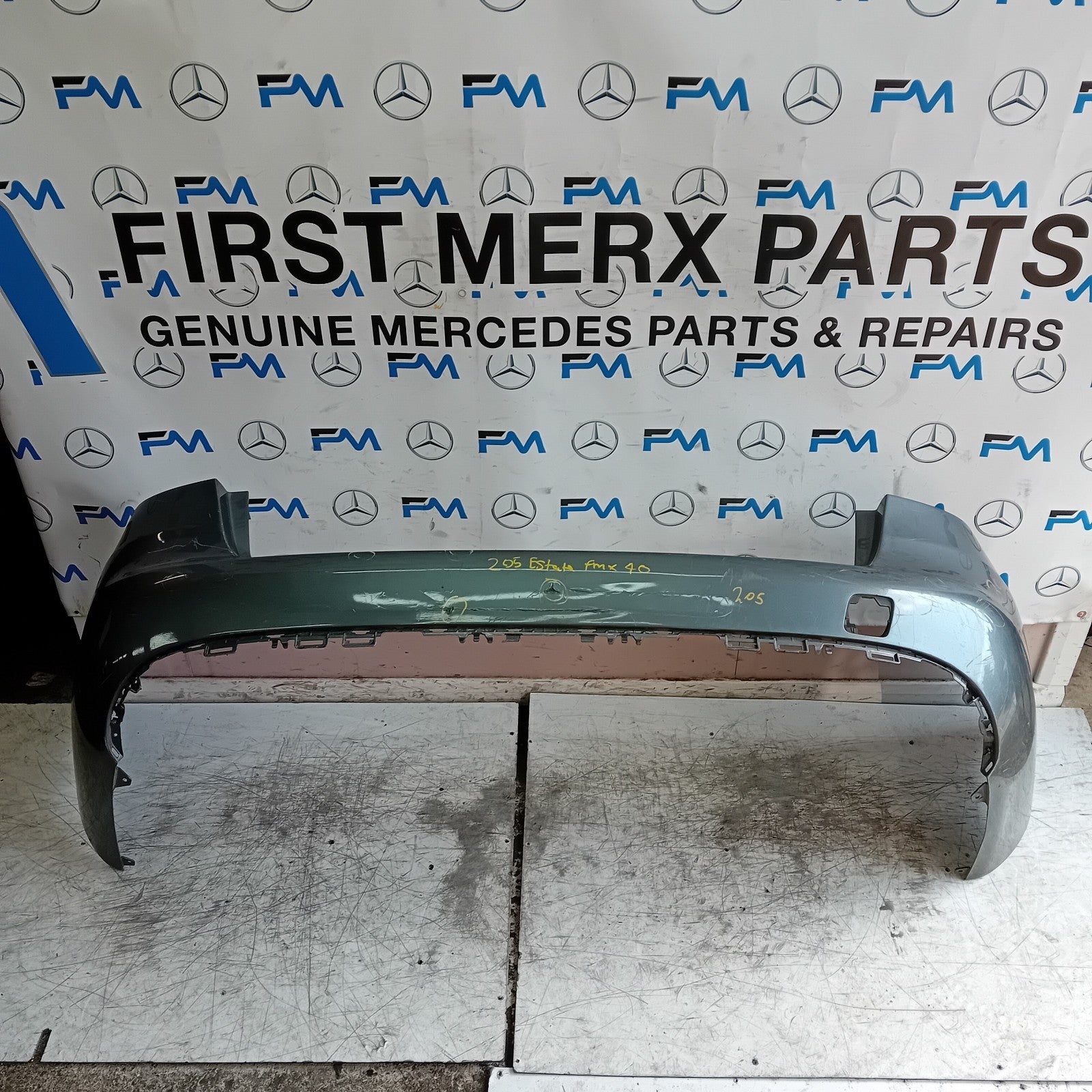 MERCEDES C-CLASS S205 EST REAR BUMPER 2014 GREY  A2058853838 COMPLETE FMX40