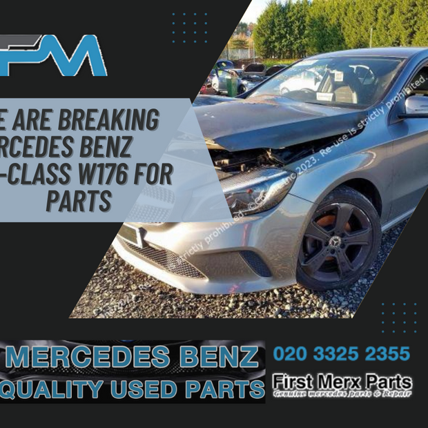 MERCEDES BENZ A-CLASS W176 - BREAKING / FRONT & REAR BUMPER  AND WINGS