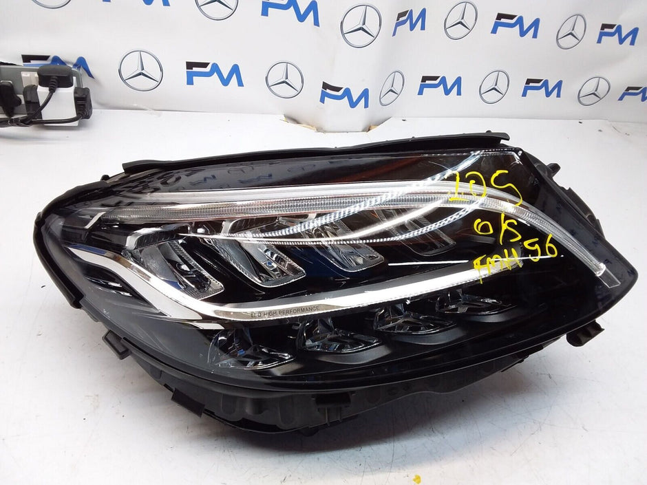 2018 MERCEDES C-CLASS W205 O/S HEADLIGHT  A2059062606 FMH56 LED HIGH PERFORMANCE