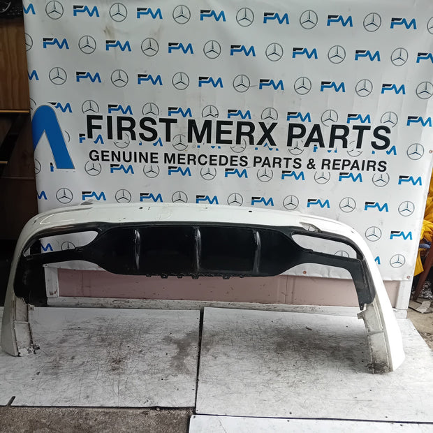 MERCEDES BENZ E-CLASS W213 SALOON REAR BUMPER WHITE 2016 A2138850001 FMX79