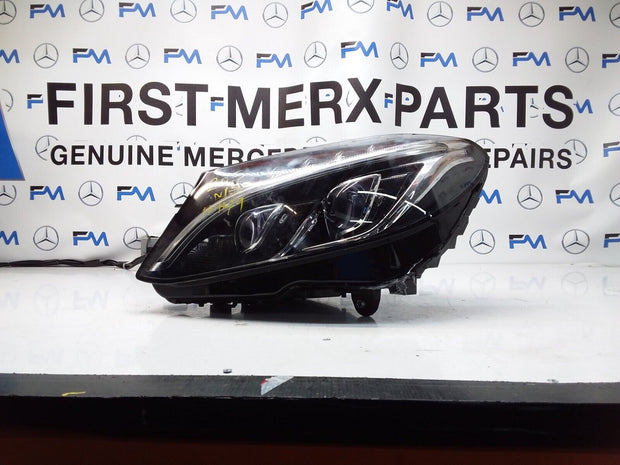 2018 MERCEDES C-CLASS W205 O/S Driver HEADLIGHT A2059068701 FMH49 LED INTELLIGEN