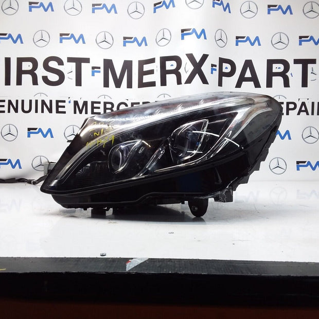 2018 MERCEDES C-CLASS W205 O/S Driver HEADLIGHT A2059068701 FMH49 LED INTELLIGEN