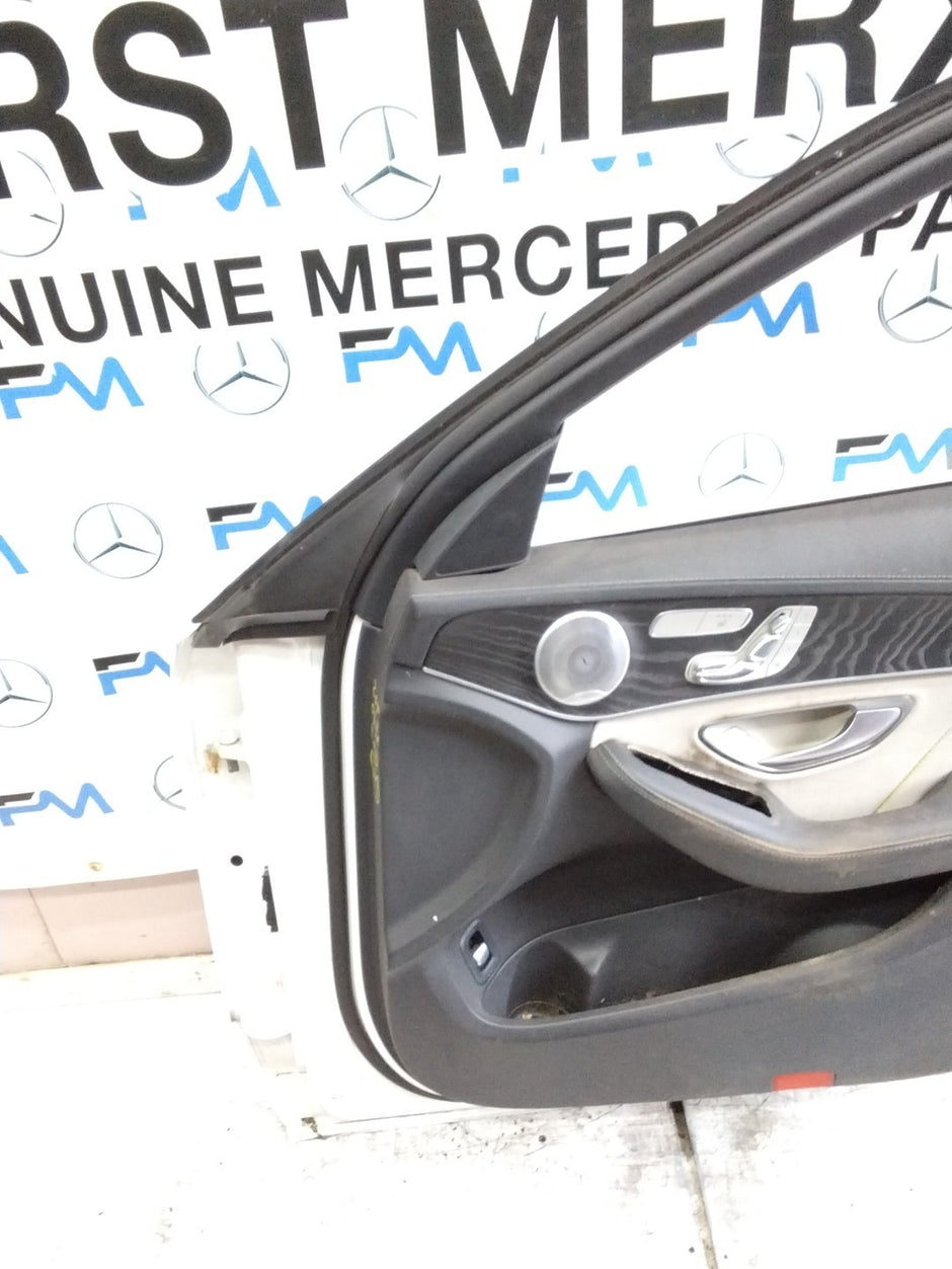 MERCEDES C-CLASS W205 SLN DRIVER FRONT DOOR OSF WHITE 2014 ON COMPLETE FMD329