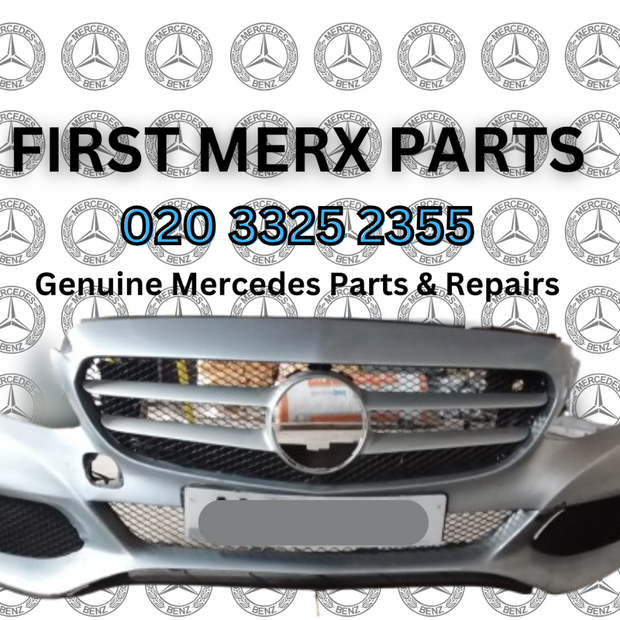 MERCEDES C CLASS W205 COMPLETE FRONT BUMPER 2014-2018 (SILVER)