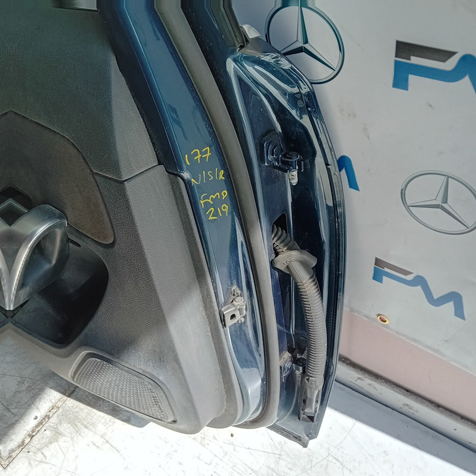 MERCEDES A-CLASS W177 SLN PASSENGER REAR DOOR NSR BLUE 2016 ON COMPLETE FMD219