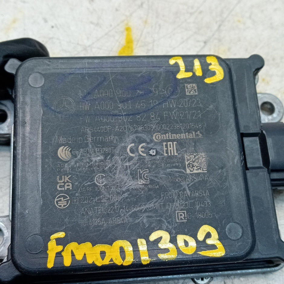 MERCEDES E-CLASS W213 DISTANCE CONTROL SENSOR MODULE 2016 A0009002839 FM001303