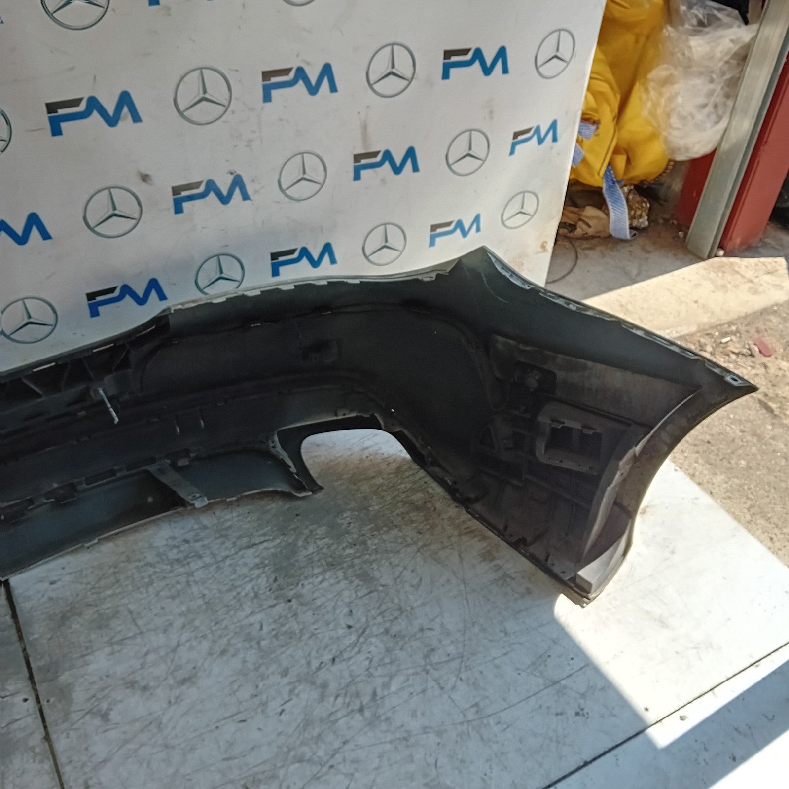 MERCEDES BENZ CLA W117  REAR BUMPER A1178850965 2016 WHITE COMPLETE FMX162