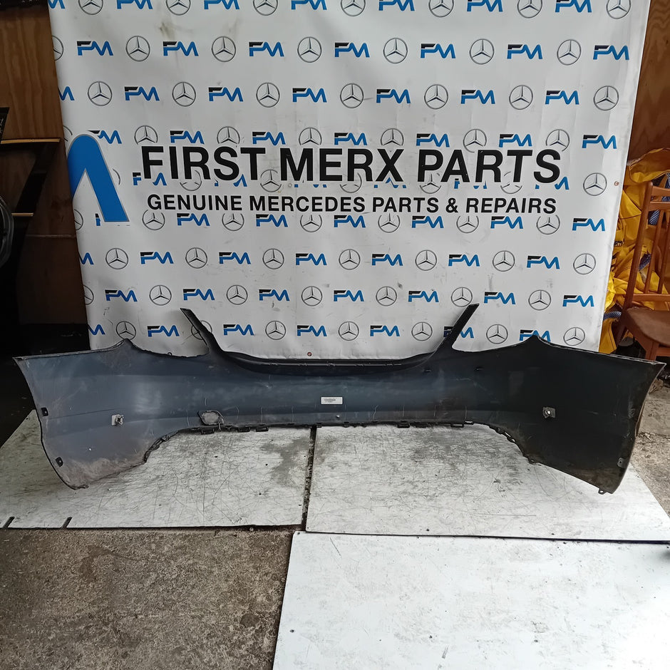 MERCEDES C-CLASS W205 SLN REAR BUMPER 2014 BLACK  A2058850138 COMPLETE FMX43