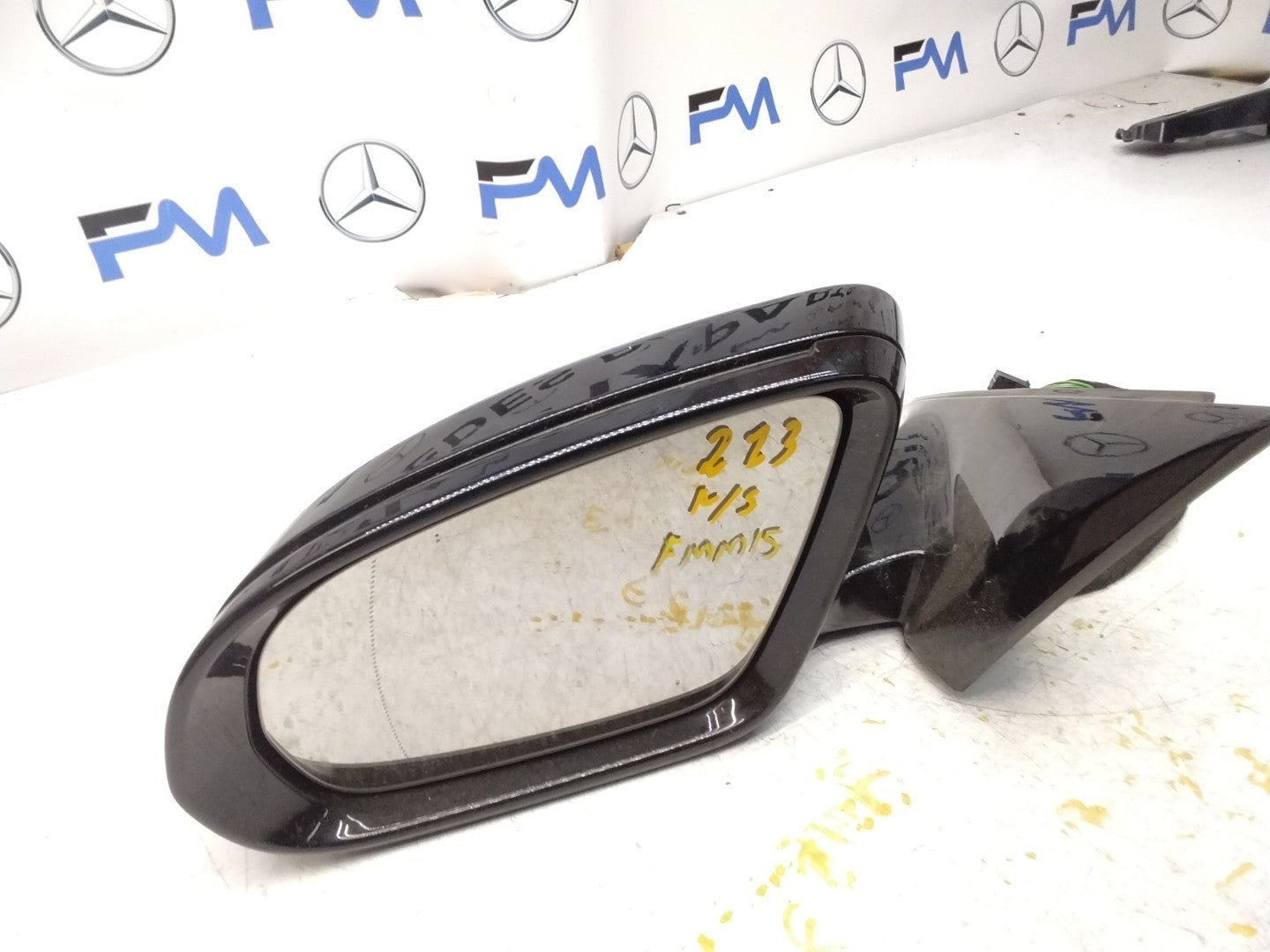 MERCEDES E-CLASS 2016 On W213 PASSENGER SIDE WING MIRROR A2138102500 BLACK FMM15